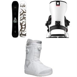 Lib Tech EJack Knife C3 Snowboard ​+ Bent Metal Transfer Snowboard Bindings ​+ Nidecker Kita Snowboard Boots 2026