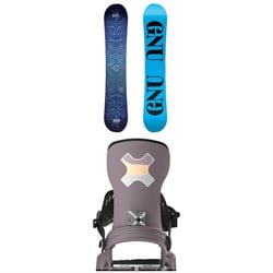 GNU Asym Pro Choice C3 Snowboard 2025 ​+ Bent Metal Stylist Snowboard Bindings - Women's