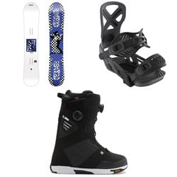 GNU 4x4 C3 Snowboard ​+ Bent Metal Anvil Snowboard Bindings ​+ DC Judge Snowboard Boots