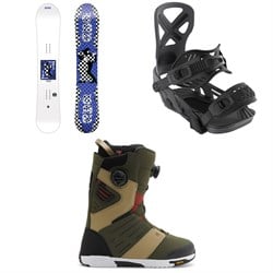 GNU 4x4 C3 Snowboard ​+ Bent Metal Anvil Snowboard Bindings ​+ DC Judge Snowboard Boots