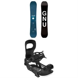 GNU Gloss-C C3 Snowboard 2025 ​+ Bent Metal Beam Snowboard Bindings - Women's