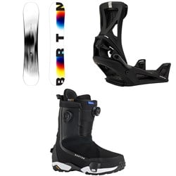 Burton Custom X Snowboard ​+ Step On Genesis Snowboard Bindings ​+ Highshot X Step On Snowboard Boots 2026