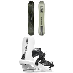 Rome Warden Snowboard ​+ 390 Boss HW Snowboard Bindings 2026