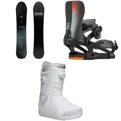 Rome Ravine Pro Snowboard ​+ 390 Boss Pro FW Snowboard Bindings ​+ Nidecker Kita Snowboard Boots 2026