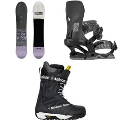 Rome Service Dog Snowboard ​+ Trace AW Snowboard Bindings ​+ Bataleon Salsa Lace Snowboard Boots 2026