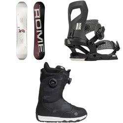 Rome Hype Snowboard ​+ Hydra AW Snowboard Bindings ​+ Nidecker Rift Snowboard Boots - Women's 2026