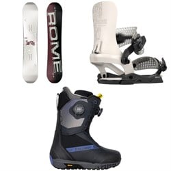 Rome Hype Snowboard ​+ Brass AW Snowboard Bindings ​+ Bataleon Salsa Boa Snowboard Boots - Women's 2026