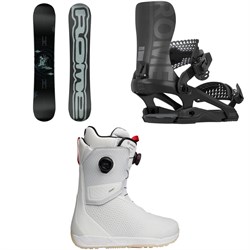 Rome Artifact Pro Snowboard ​+ 390 Boss FW Snowboard Bindings ​+ Nidecker Rift Pro Snowboard Boots 2026