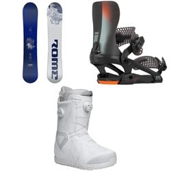 Rome Rene-Gade Snowboard ​+ 390 Boss Pro FW Snowboard Bindings ​+ Nidecker Kita Snowboard Boots 2026
