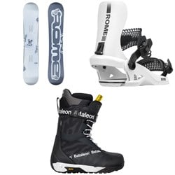 Rome Artifact Snowboard ​+ 390 Boss HW Snowboard Bindings ​+ Bataleon Salsa Lace Snowboard Boots 2026