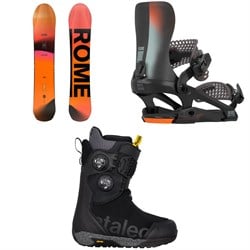 Rome Ravine Snowboard ​+ 390 Boss Pro FW Snowboard Bindings ​+ Bataleon Acid Boa Snowboard Boots 2026