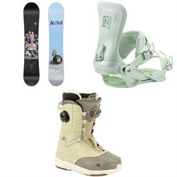 Nitro Mercy Snowboard ​+ Poison Snowboard Bindings ​+ Crown Boa Snowboard Boots - Women's 2026