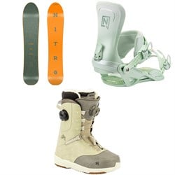 Nitro Slash Snowboard ​+ Poison Snowboard Bindings ​+ Crown Boa Snowboard Boots - Women's 2026