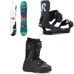 Ride Saturday Snowboard ​+ Drone Snowboard Bindings ​+ Hera Pro Snowboard Boots - Women's 2026