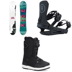 Ride Saturday Snowboard ​+ CL-4 Snowboard Bindings​+ Hera Snowboard Boots - Women's 2026