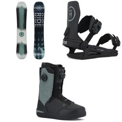 Ride Manic Snowboard ​+ C-6 Snowboard Bindings ​+ Lasso Boa Snowboard Boots 2026