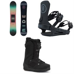 Ride Heartbreaker Snowboard ​+ CL-4 Snowboard Bindings ​+ Sage Snowboard Boots - Women's 2026