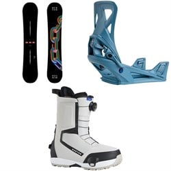 Burton Cultivator Snowboard ​+ Step On Snowboard Bindings ​+ Highshot Step On Snowboard Boots 2026