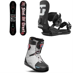 thirtytwo T32M LTD Snowboard ​+ Union Strata Snowboard Bindings ​+ thirtytwo Lashed Double Boa Snowboard Boots