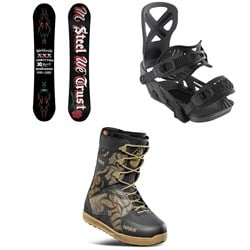 thirtytwo T32M LTD Snowboard ​+ Bent Metal Anvil Snowboard Bindings ​+ thirtytwo Lashed Snowboard Boots