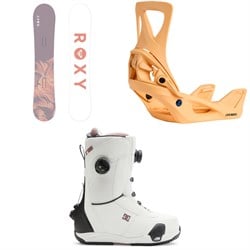 Roxy Raina C2 Snowboard ​+ Burton Step On Snowboard Bindings ​+ DC Lotus Step On Snowboard Boots - Women's 2026