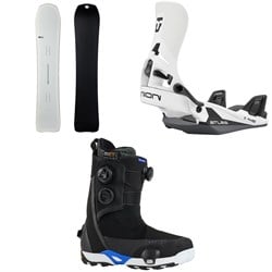 United Shapes Transmission Snowboard ​+ Union Atlas Step On Snowboard Bindings ​+ Burton Waverange Step On X Pro Snowboard Boots 2026