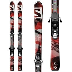 Salomon Max JR スキー 130cm ポール付き salomon-q-max-jr-skis-l7-