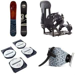 Arbor Veda Splitboard ​+ Burton Hitchhiker Bindings ​+ Spark R&D Spark Pucks ​+ evo x Pomoca Pro Glide Skins