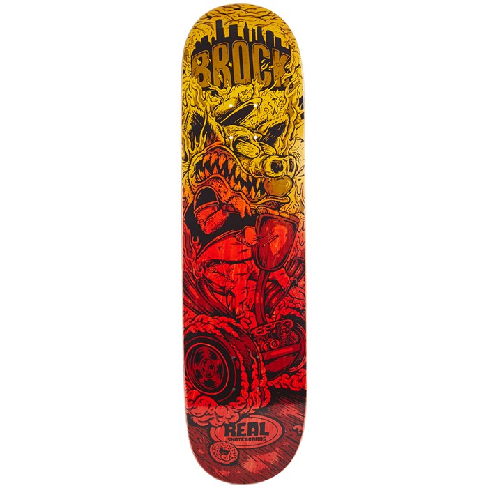 Real Brock Burnouts Transitions 8.25 Skateboard Deck evo