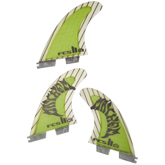 FCS II MB PC Carbon Large Tri Fin Set | evo