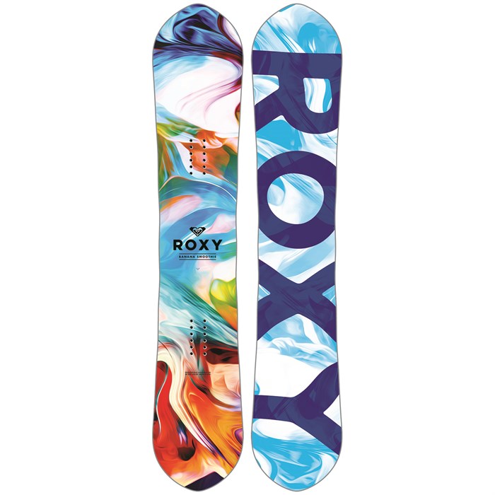 Roxy - Banana Smoothie EC2 Snowboard - Women's + Roxy Rock-It Dash Snowboard Bindings - Women's 2017