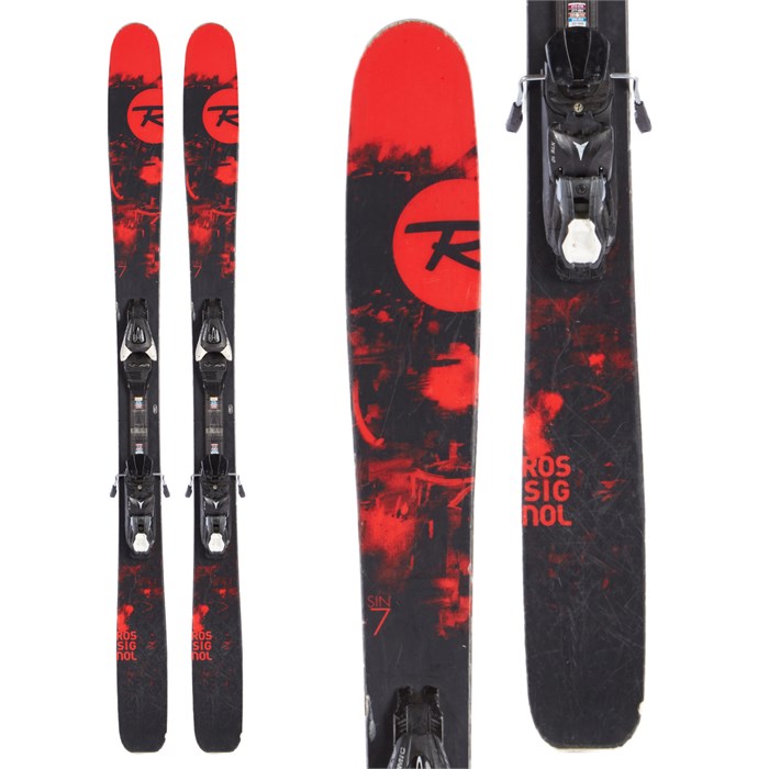 Rossignol Sin 7 Skis + Atomic L10 Bindings 2015 Used evo