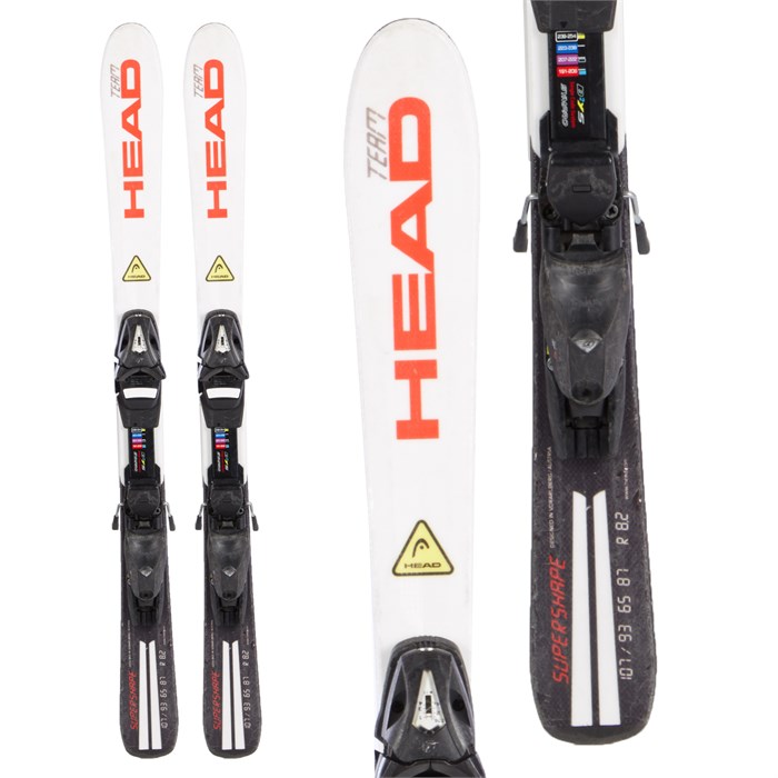 Head Supershape Team Jr. Skis + Tyrolia SP4.5 Bindings - Little Boys ...