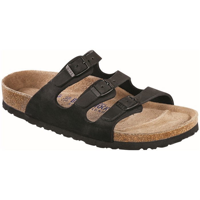 Birkenstock - Florida Oiled Leather Soft Footbed Sandals - Women's