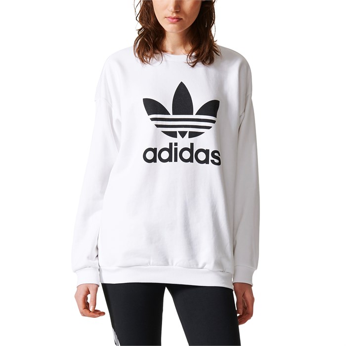 balance mode svamp Adidas Originals Trefoil Crewneck Sweatshirt - Women's | evo
