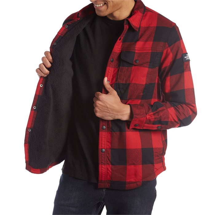 north face sherpa shirt