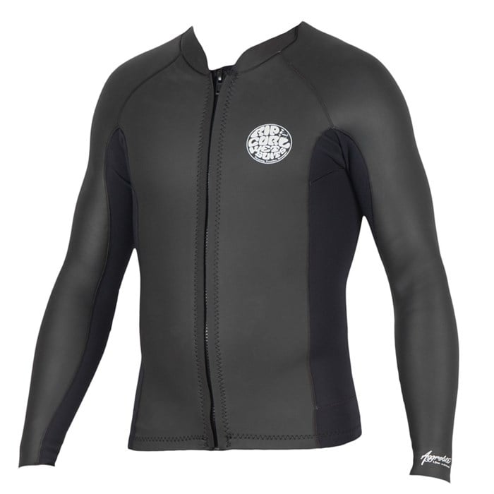 Rip Curl 1.5mm Aggrolite Long Sleeve Front Zip Wetsuit Jacket evo