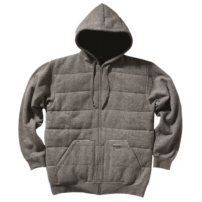 Asher Quilted Zip Through Hoodie