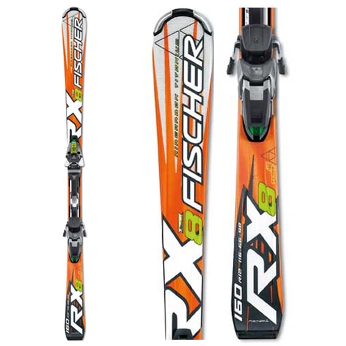 Fischer RX8 Skis + Bindings Used 2007 evo