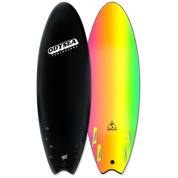 catch surf odysea skipper quad fin wakesurf board 2017 black