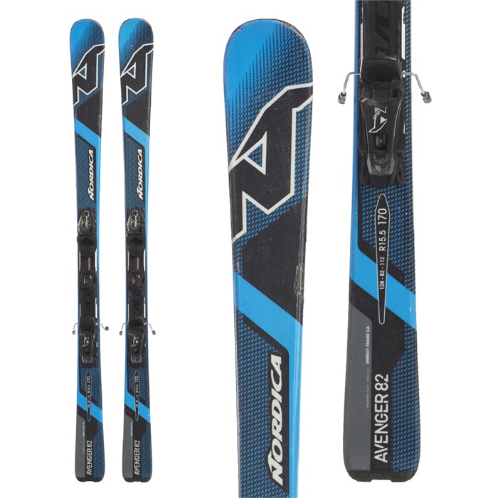Nordica Avenger 82 EVO Skis + N ADV P.R. Bindings 2016 Used evo