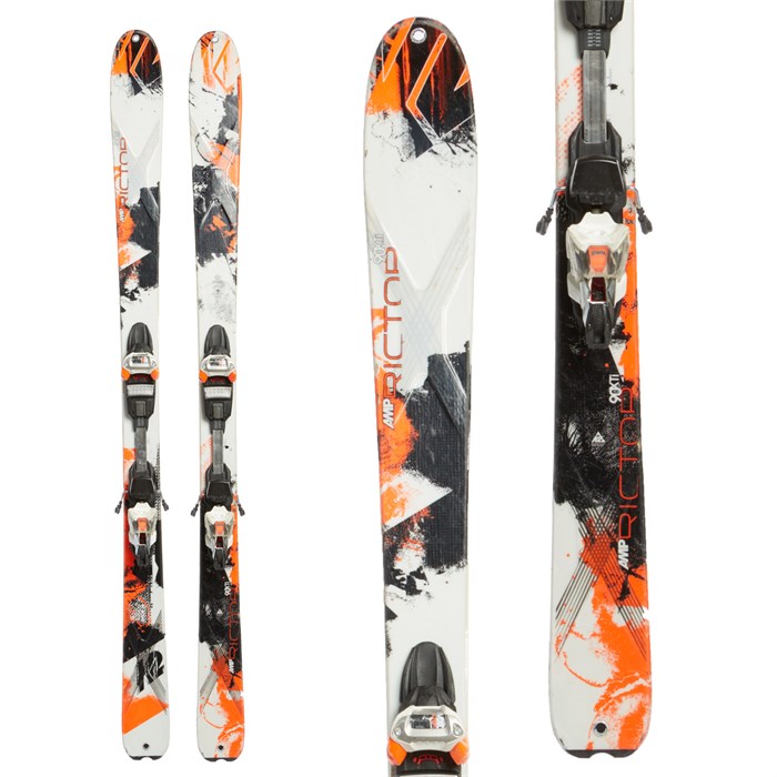 K2 AMP Rictor 90XTi Skis + MXC 14 Bindings Used 2014 Used evo