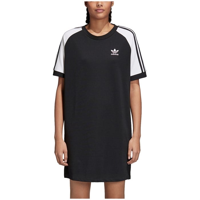 adidas originals high neck tunic dress with trefoil logo