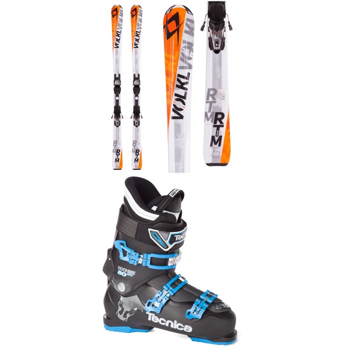 Völkl - Volkl RTM 75 Skis + 4Motion 10.0 Bindings + Tecnica Cochise 80 HV Ski Boots 2016