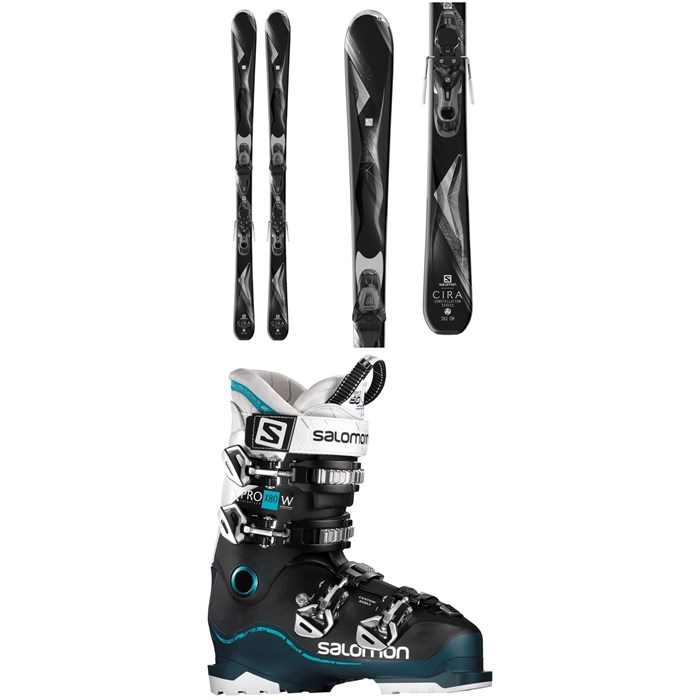 Salomon - Cira Skis + Lithium 10 Bindings  + X Pro X80 W Ski Boots - Women's