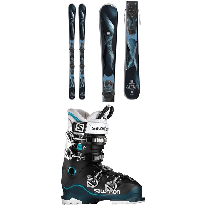 Salomon - Astra Skis + E Lithium 10 W Bindings + Salomon X Pro X80 W Ski Boots - Women's