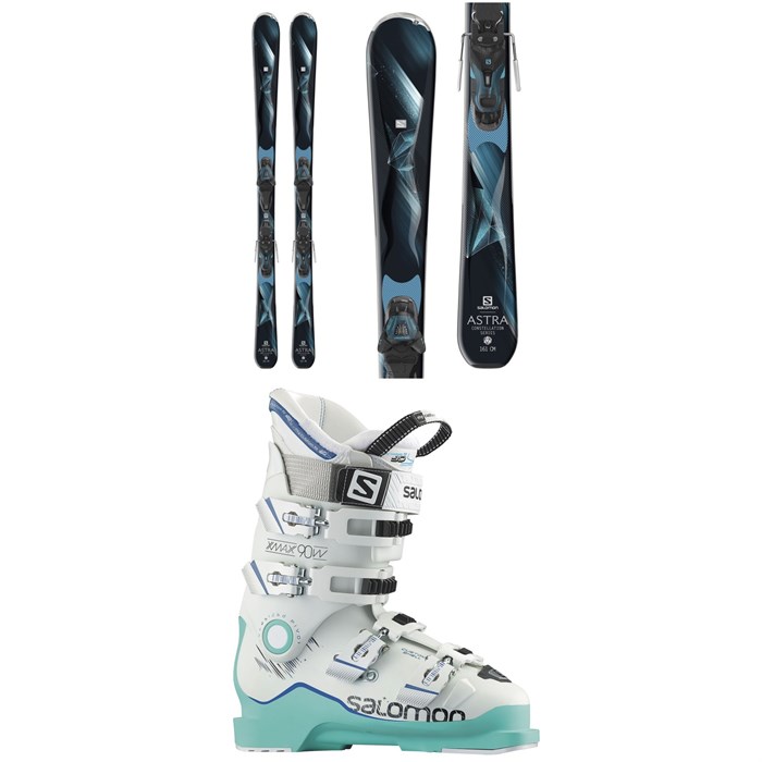 Salomon - Astra Skis + E Lithium 10 W Bindings + Salomon X Max 90 Ski Boots - Women's