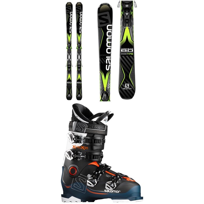 Salomon - X-Drive 8.0 FS Skis + MXT12 Bindings + Salomon X-Pro X90 CS Ski Boots