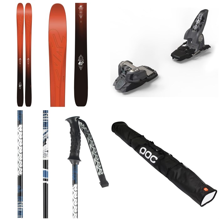 K2 - Pinnacle 105 Skis + Marker Griffon Ski Bindings + K2 Power 7 Ski Poles + POC Race Stuff Ski Case