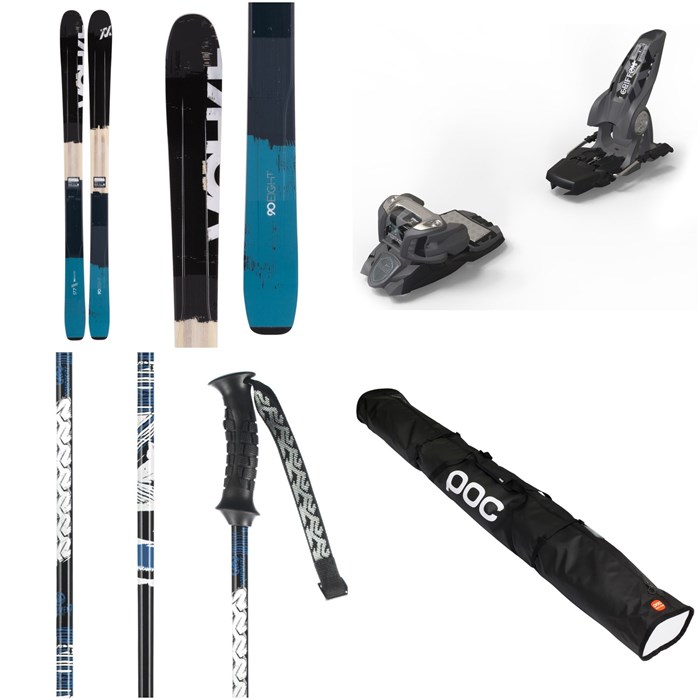 Völkl - Volkl 90Eight Skis 2017 + Marker Griffon Ski Bindings 2016 + K2 Power 7 Ski Poles 2016 + POC Race Stuff Ski Case